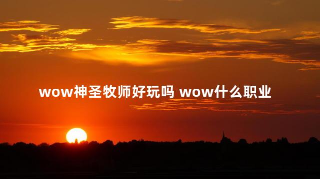 wow神圣牧师好玩吗 wow什么职业最好玩